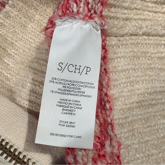 Cabi Highlands Sweater Cardigan 3847  Fair Isle Full Zip SMALL - Picture 2 of 6